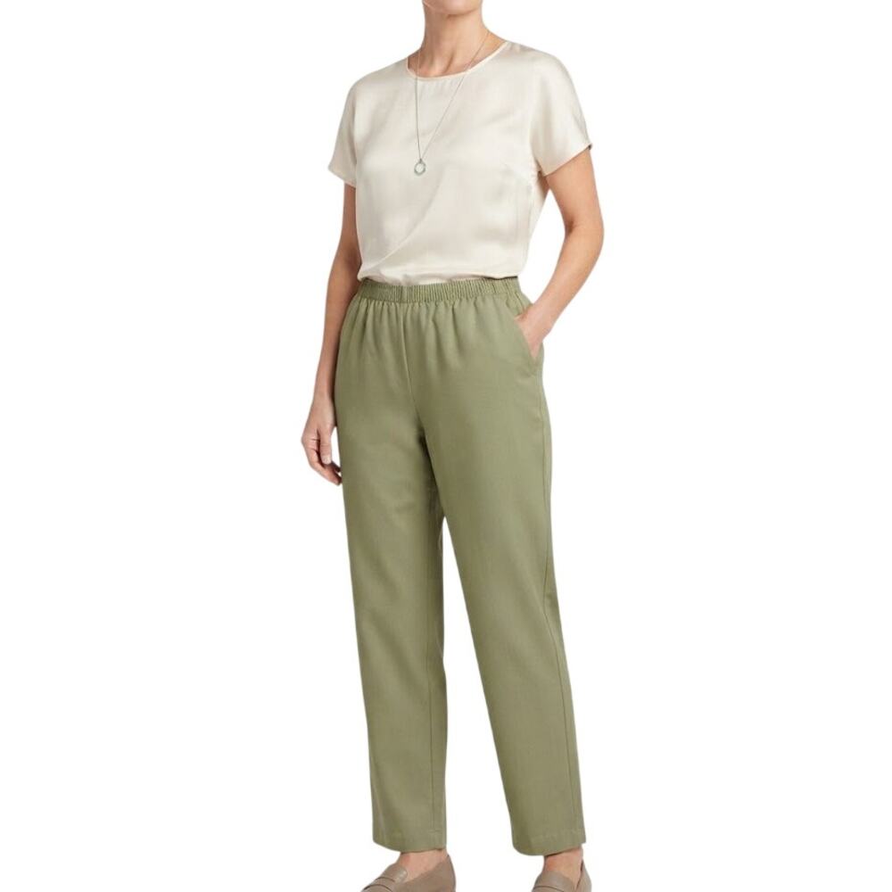 DONNKENNY Women's Olive Green Pants Business Casual Fall Plus Size 1X
